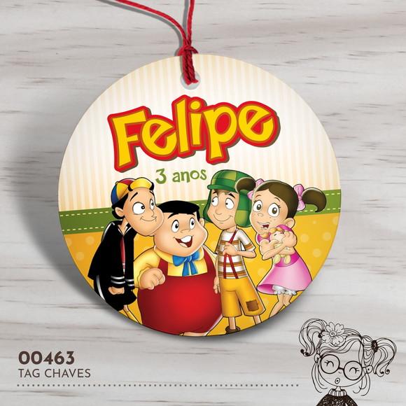 Tag Redonda Turma do Chaves - 00463