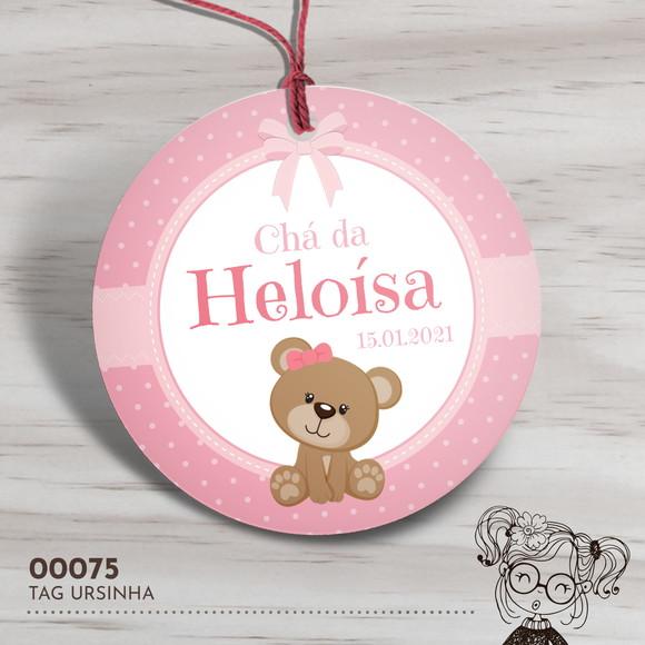 Tag Redonda Ursinha - 00075