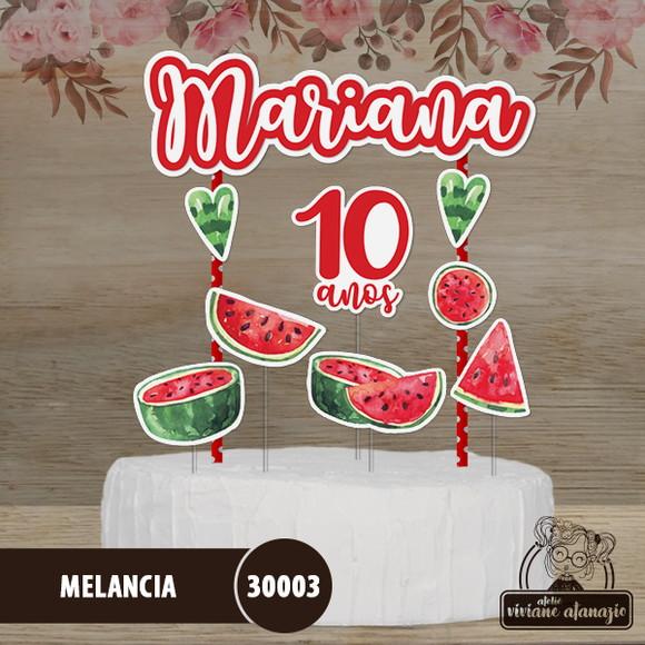 Topo de Bolo Melancia - 30003
