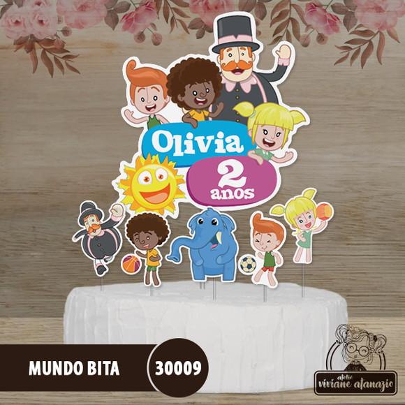 Topo de Bolo Mundo Bita - 30009