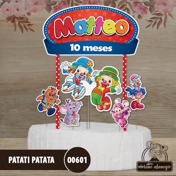 Topo de Bolo Patati Patata - 00601
