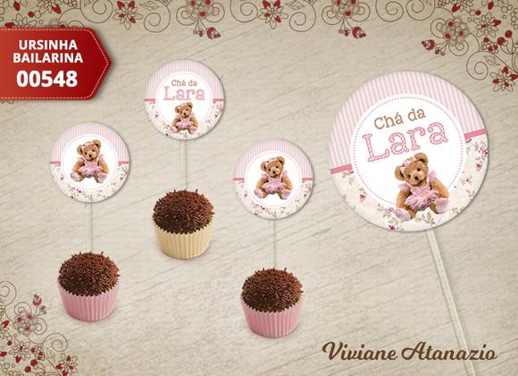 Topper Ursinha Bailarina - 00548