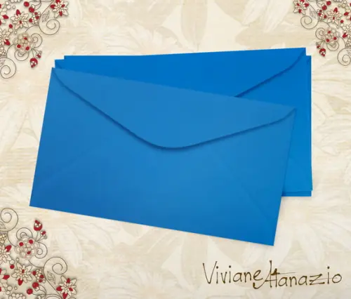 50 Envelopes Color Plus 12x7,3cm