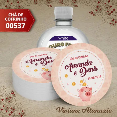 Adesivo Água Ouro Fino Chá de Cofrinho - 00537