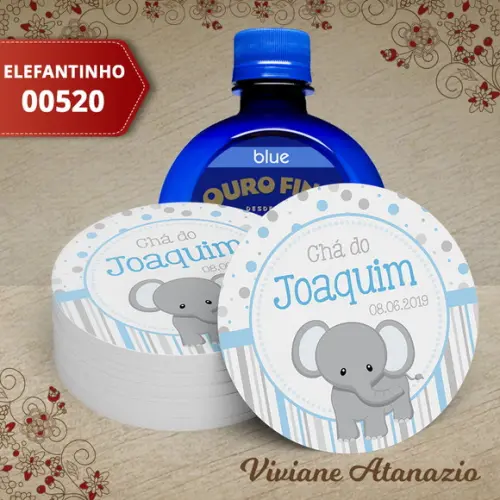 Adesivo Água Ouro Fino Elefantinho - 00520