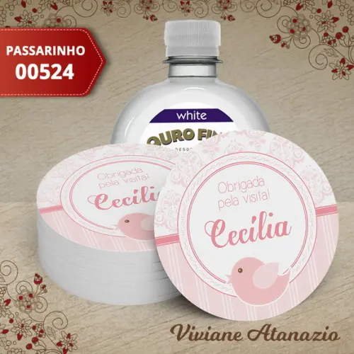 Adesivo Água Ouro Fino Passarinho - 00524