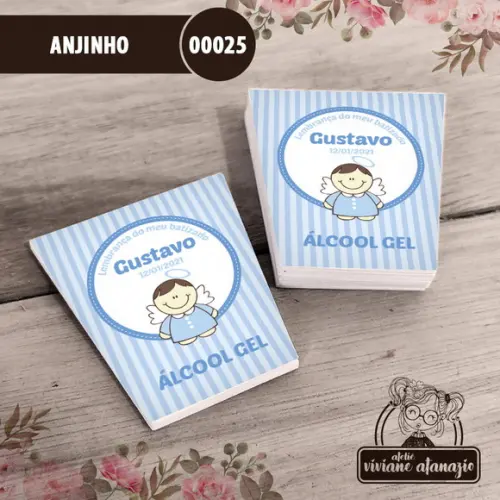 Adesivo Bisnaga Álcool Gel Anjinho - 00025