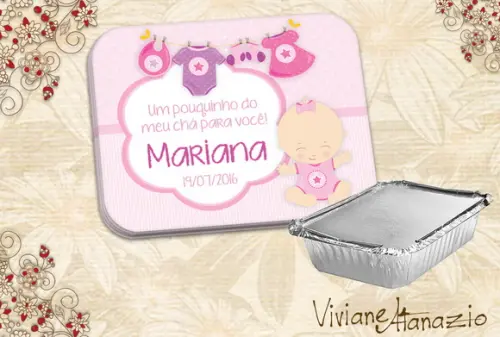 Adesivo Marmitinha Chá de Bebê - 00340