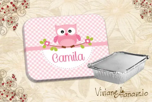 Adesivo Marmitinha Corujinha - 00066