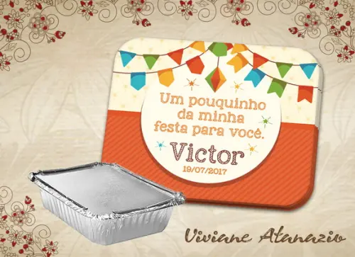 Adesivo Marmitinha Festa Junina - 00406