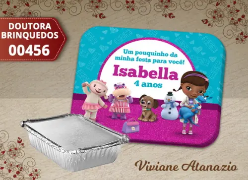 Adesivo Marmitinha Doutora Brinquedos - 00456