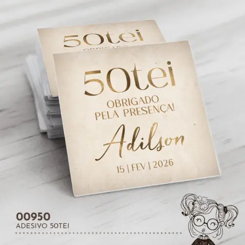 Adesivo Quadrado 50tei - 00950