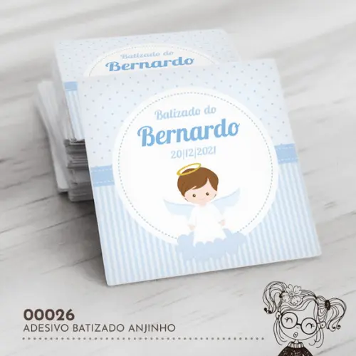 Adesivo Quadrado Anjinho - 00026