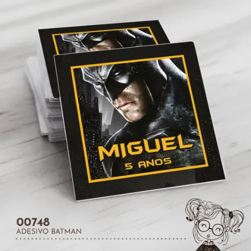 Adesivo Quadrado Batman - 00748