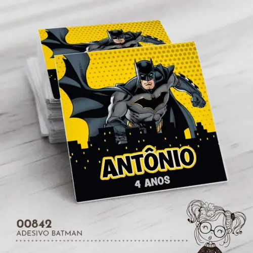 Adesivo Quadrado Batman - 00842