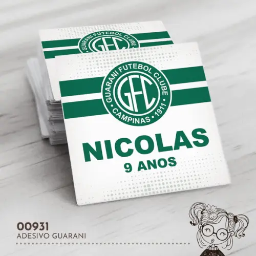Adesivo Quadrado Guarani - 00931