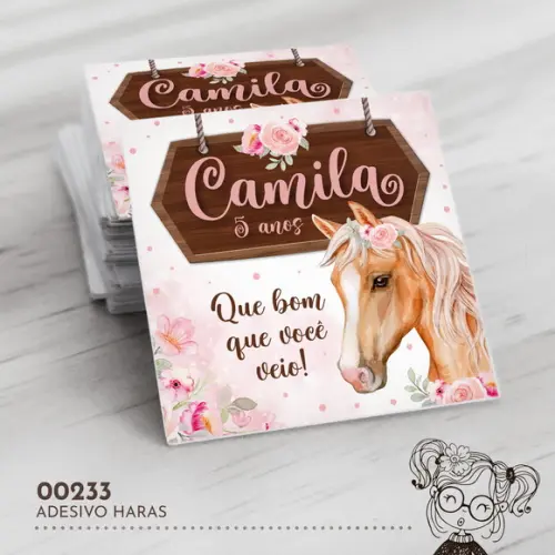 Adesivo Quadrado Haras - 00233