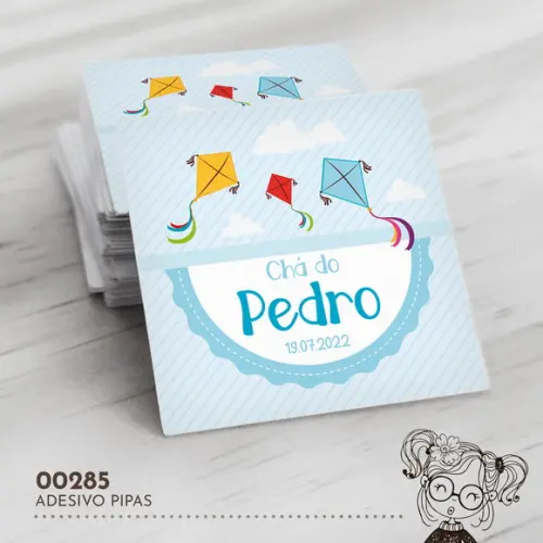 Adesivo Quadrado Pipas - 00285