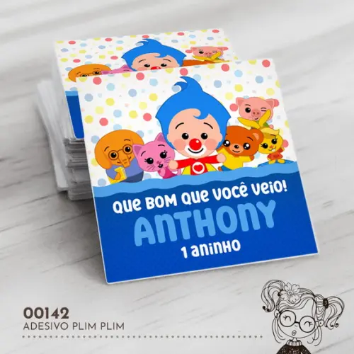 Adesivo Quadrado Plim Plim - 00142