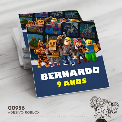 Adesivo Quadrado Roblox - 00956