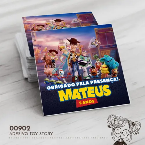 Adesivo Quadrado Toy Story - 00902
