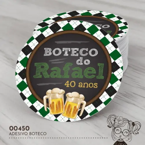 Adesivo Redondo Boteco - 00450