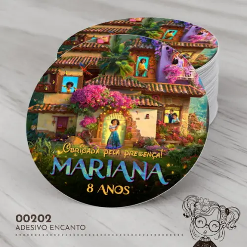 Adesivo Redondo Encanto - 00202