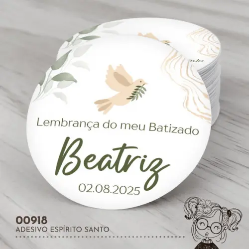 Adesivo Redondo Espírito Santo - 00918