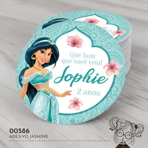 Adesivo Redondo Jasmine - 00586