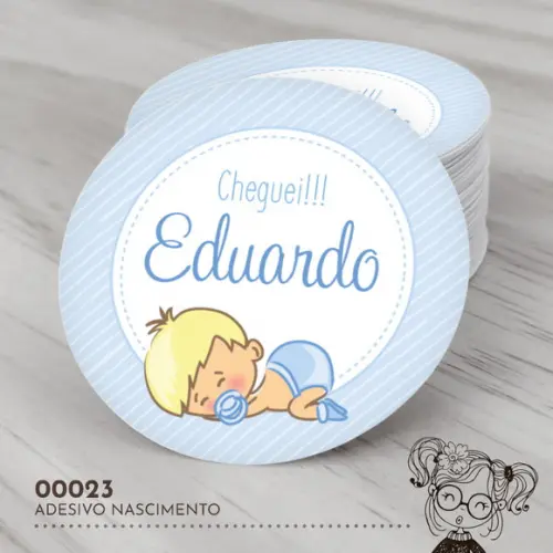 Adesivo Redondo Nascimento - 00023