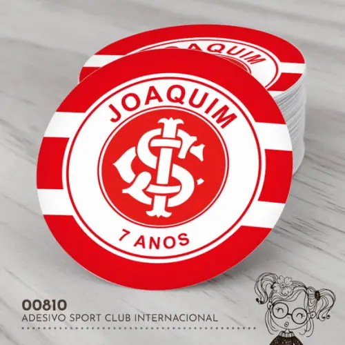 Adesivo Redondo Sport Club Internacional - 00810