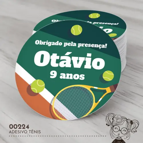 Adesivo Redondo Tênis - 00224
