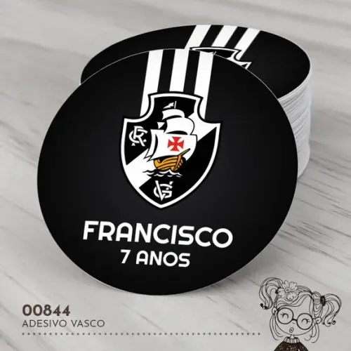 Adesivo Redondo Vasco - 00844