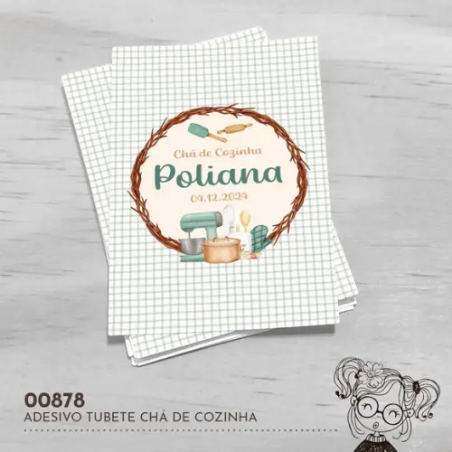 Adesivo Tubete Chá de Cozinha - 00878