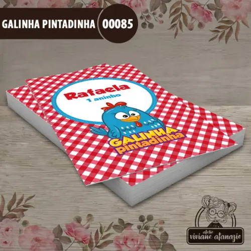 Adesivo Tubete Galinha Pintadinha - 00085
