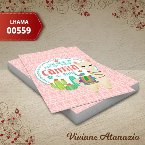 Adesivo Tubete Lhama - 00559