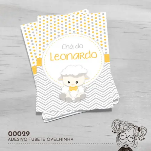 Adesivo Tubete Ovelhinha - 00029