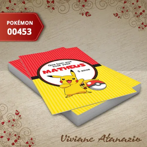 Adesivo Tubete Pokémon - 00453