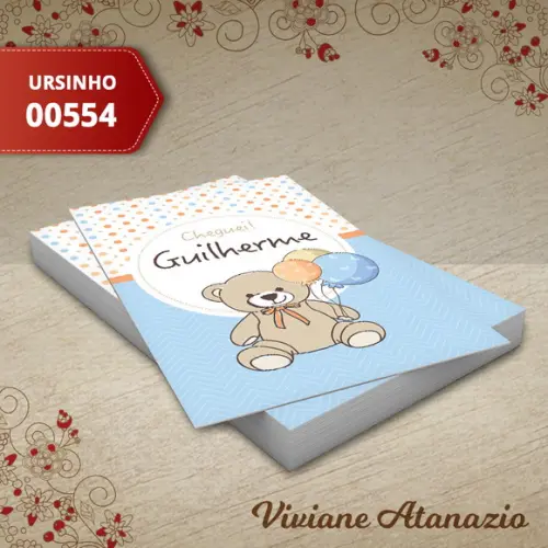 Adesivo Tubete Ursinho - 00554