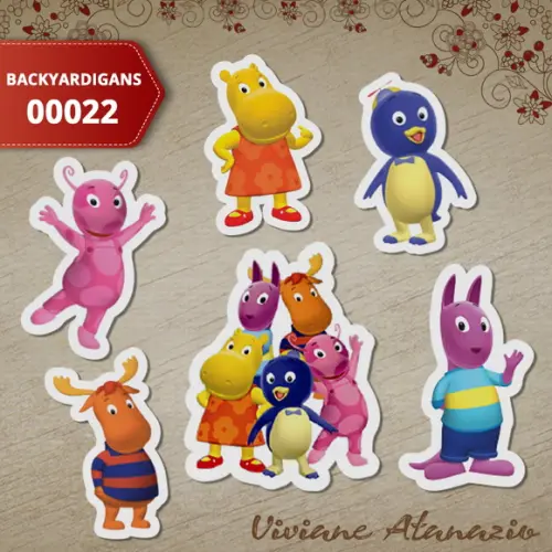 Aplique Backyardigans 3cm (kit c/ 50un) - 00022