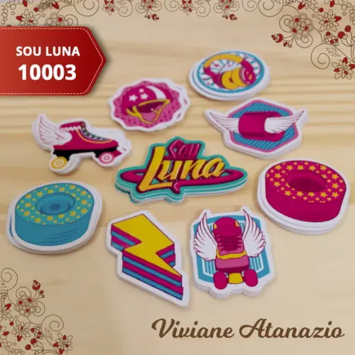 Aplique Sou Luna 3cm (kit c/ 50un) - 00426