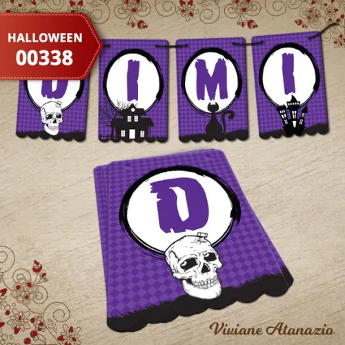 Bandeirola Halloween - 00338