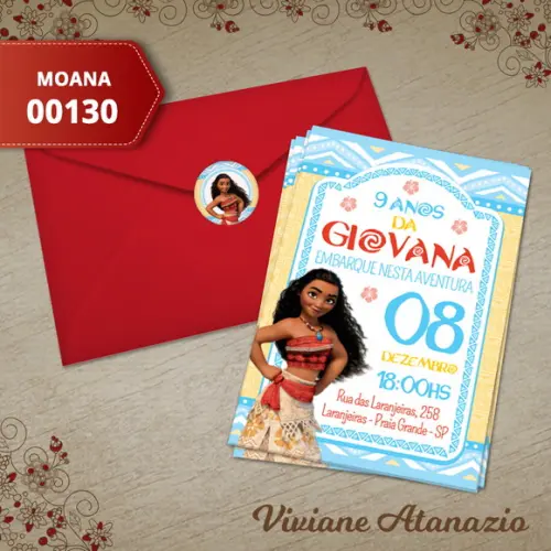 Convite Moana - 00130