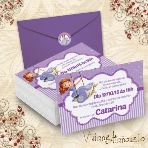 Convite Princesa Sofia - 00062