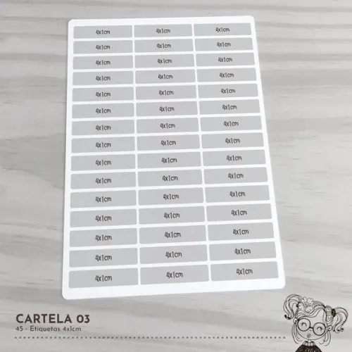 Etiqueta Escolar Panda - 00489