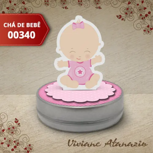 Latinha 3d Chá de Bebê - 00340