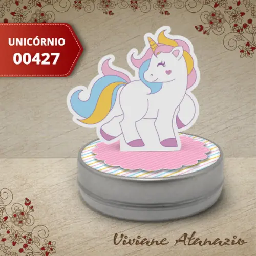 Latinha 3d Unicórnio - 00427