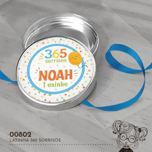Latinha Adesivada 365 Sorrisos - 00802