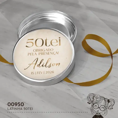 Latinha Adesivada 50tei - 00950