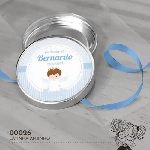 Latinha Adesivada Anjinho - 00026
